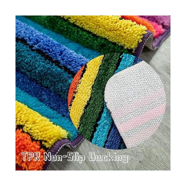NIENLCIP Coloridas alfombras de baño con diseño de