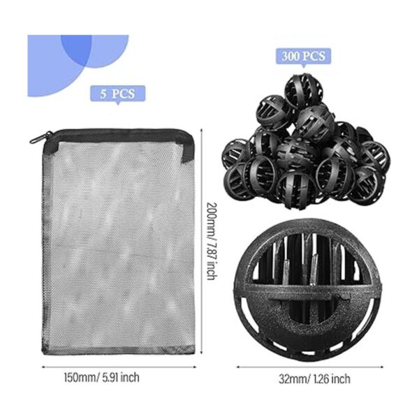 Hortsun 300 piezas de bolas biológicas para filtro de