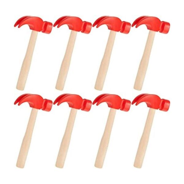 Lewtemi 8 juguetes de martillo de madera martillos de_1