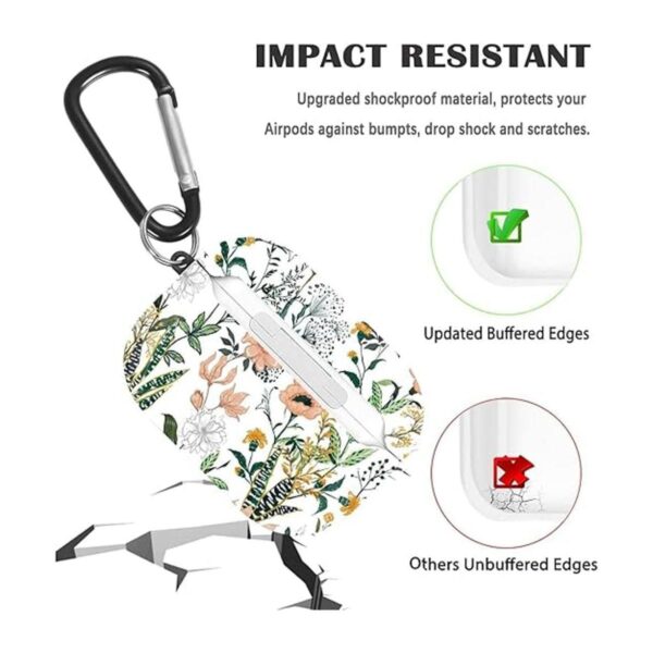 Funda para Airpods de 3 generación diseño de flores de