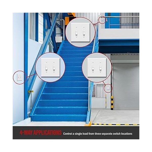 ENERLITES Interruptor de luz de palanca de 20 amperios 4
