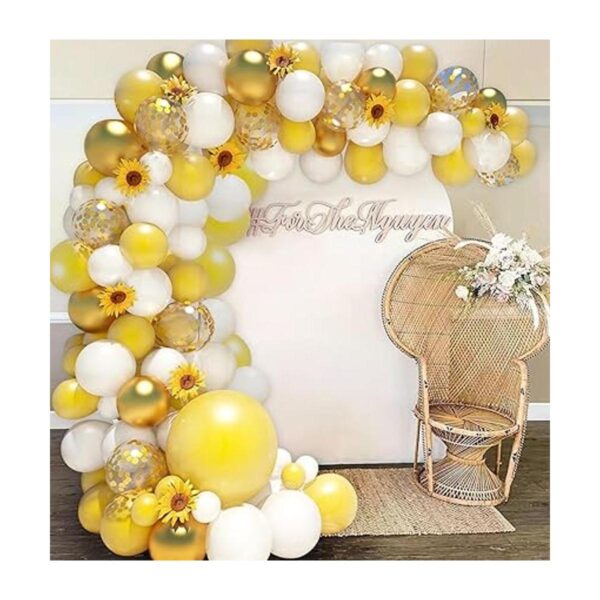 Kit de arco de guirnalda de globos de girasol de 18_6