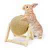 Fhiny Rabbit Scratch Toy Natural Solid Wood Sisal_1