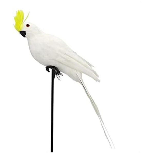 Pájaro artificial de guacamayo de plumas para decoración_1