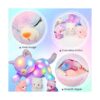 Hopearl Gato de peluche con luz LED para mamá gato con 3_6