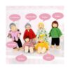 Muebles de casa de muñecas de madera juego de 5 y 7_4