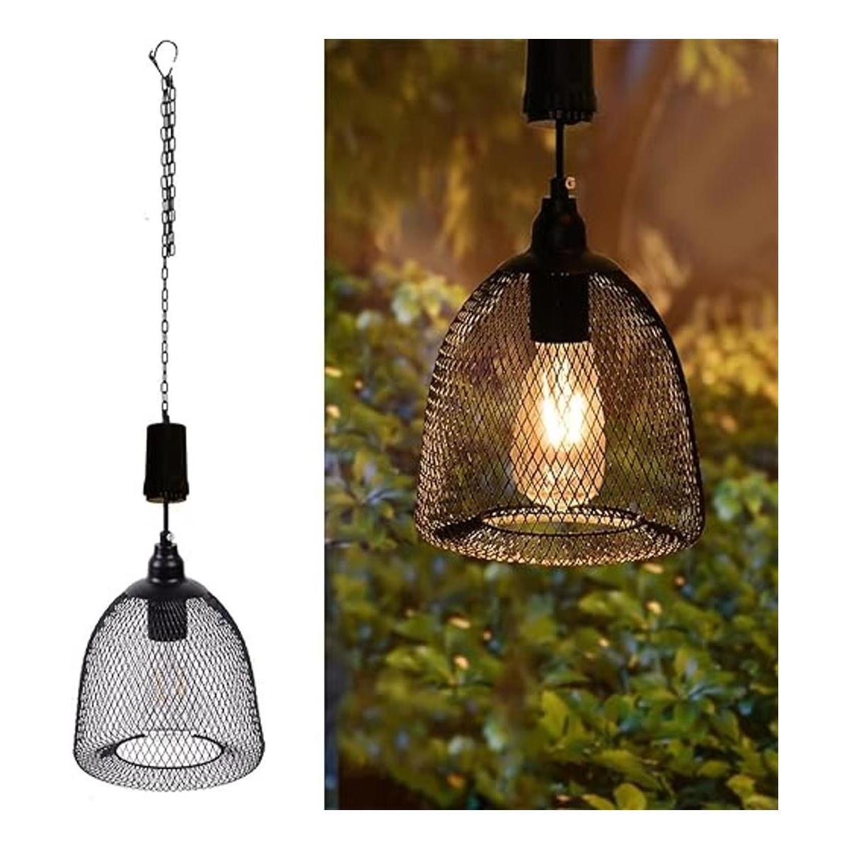 Lámpara colgante con pilas lámpara de decoración retro