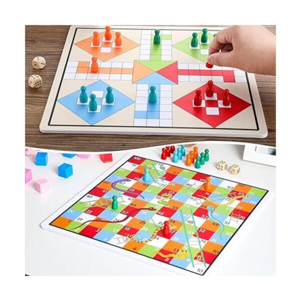 Juego de serpientes y escaleras 2 en 1 juego de juego_5