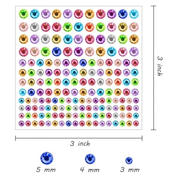 JKanruh 5504 calcomanías autoadhesivas de 30 colores de