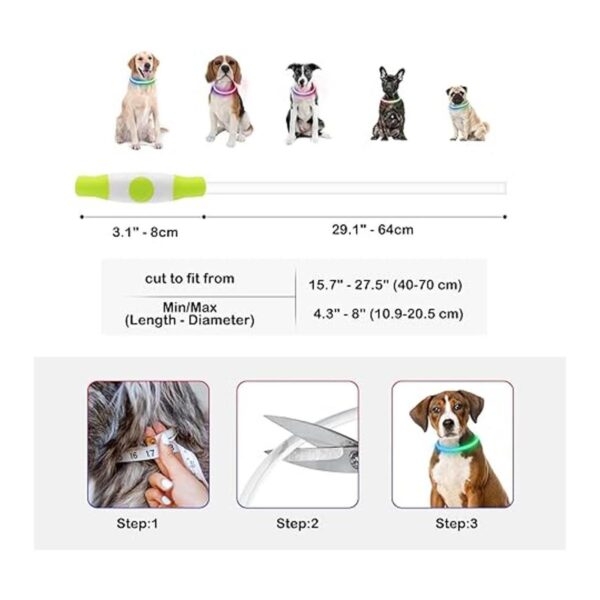 Collares de perro iluminados collar de perro LED_4