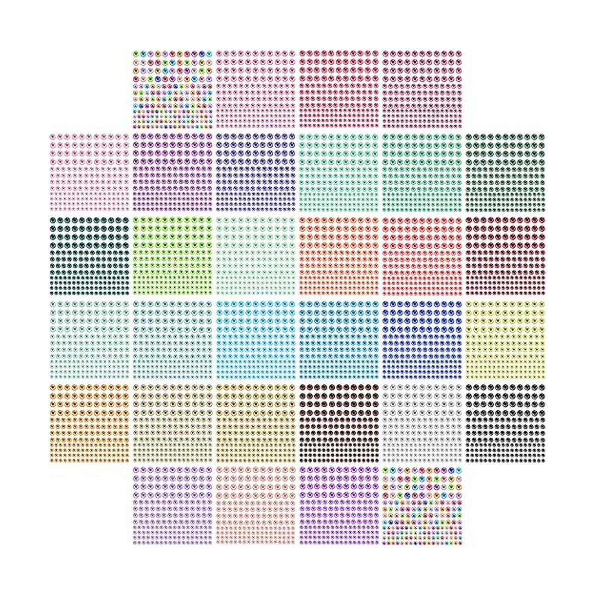 JKanruh 5504 calcomanías autoadhesivas de 30 colores de