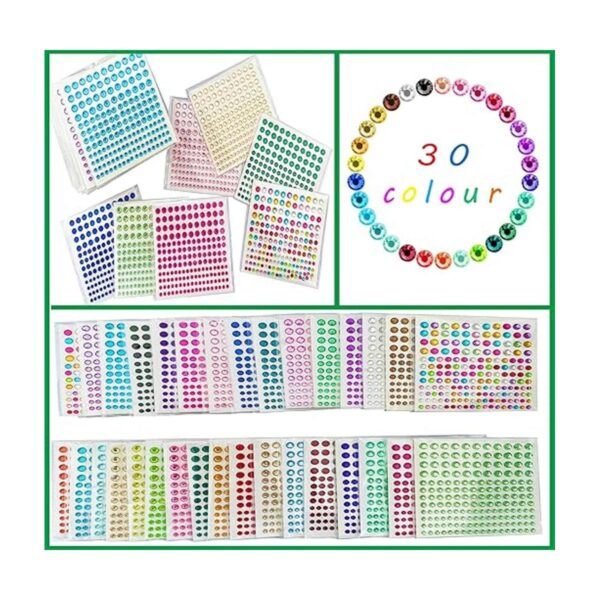 JKanruh 5504 calcomanías autoadhesivas de 30 colores de