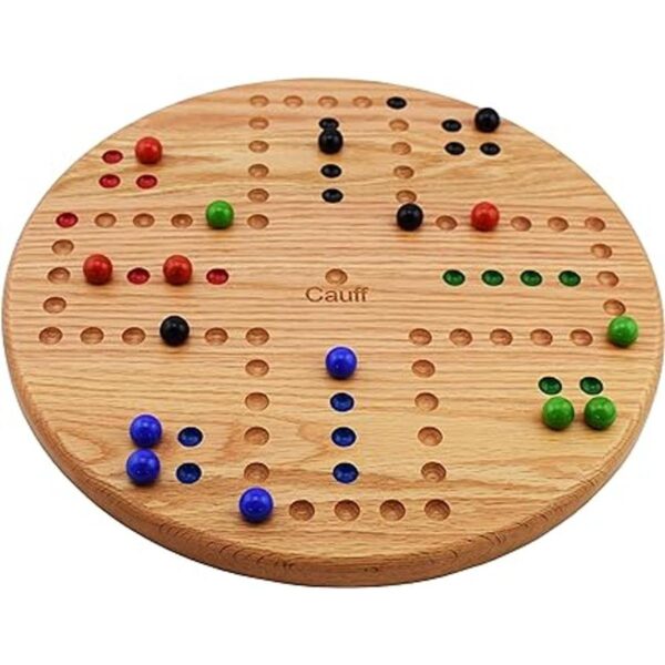 Juego de mesa de mármol de 14 pulgadas de diámetro madera_5