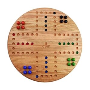 Juego de mesa de mármol de 14 pulgadas de diámetro madera_1