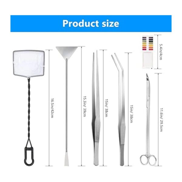 Liveek Kit de herramientas de acuario 7 en 1 de 15