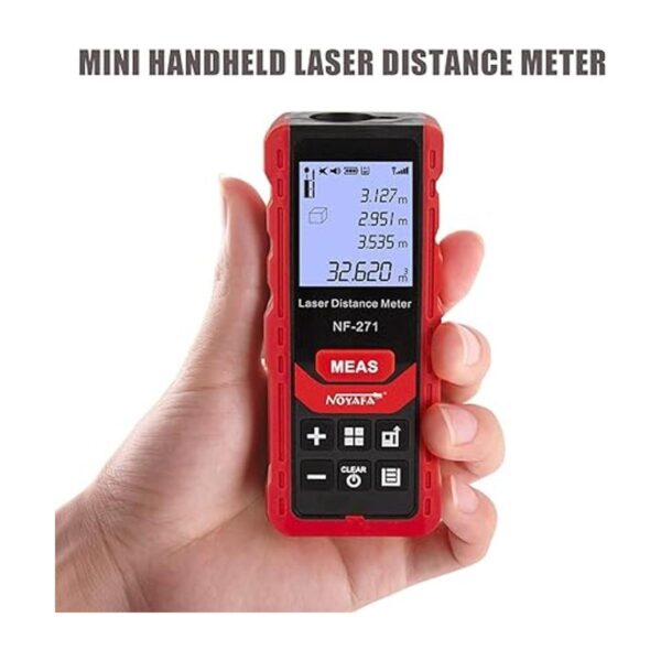 NOYAFA Medidor de distancia láser silencioso de 164.0 ft_6