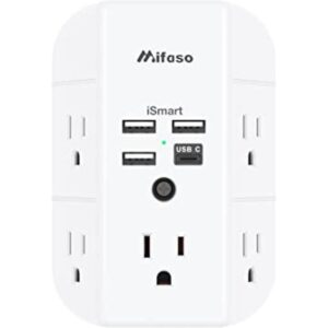 Extensor de salida de pared con puertos USB divisor de_1