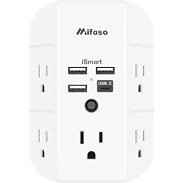 Extensor de salida de pared con puertos USB divisor de_1