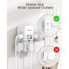 Extensor de salida de pared con puertos USB divisor de_5