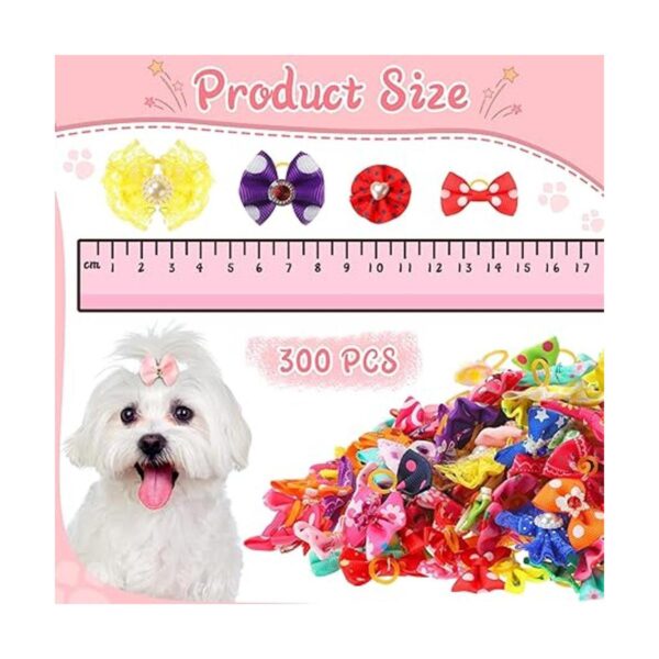 Reginary 300 lazos para perros lindos lazos para el pelo