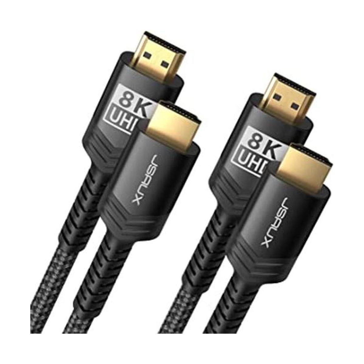 Paquete de 2 cables HDMI 4K de 10 pies JSAUX 18 Gbps de