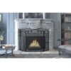 Calidola 3 paneles plegables de acero negro para chimenea