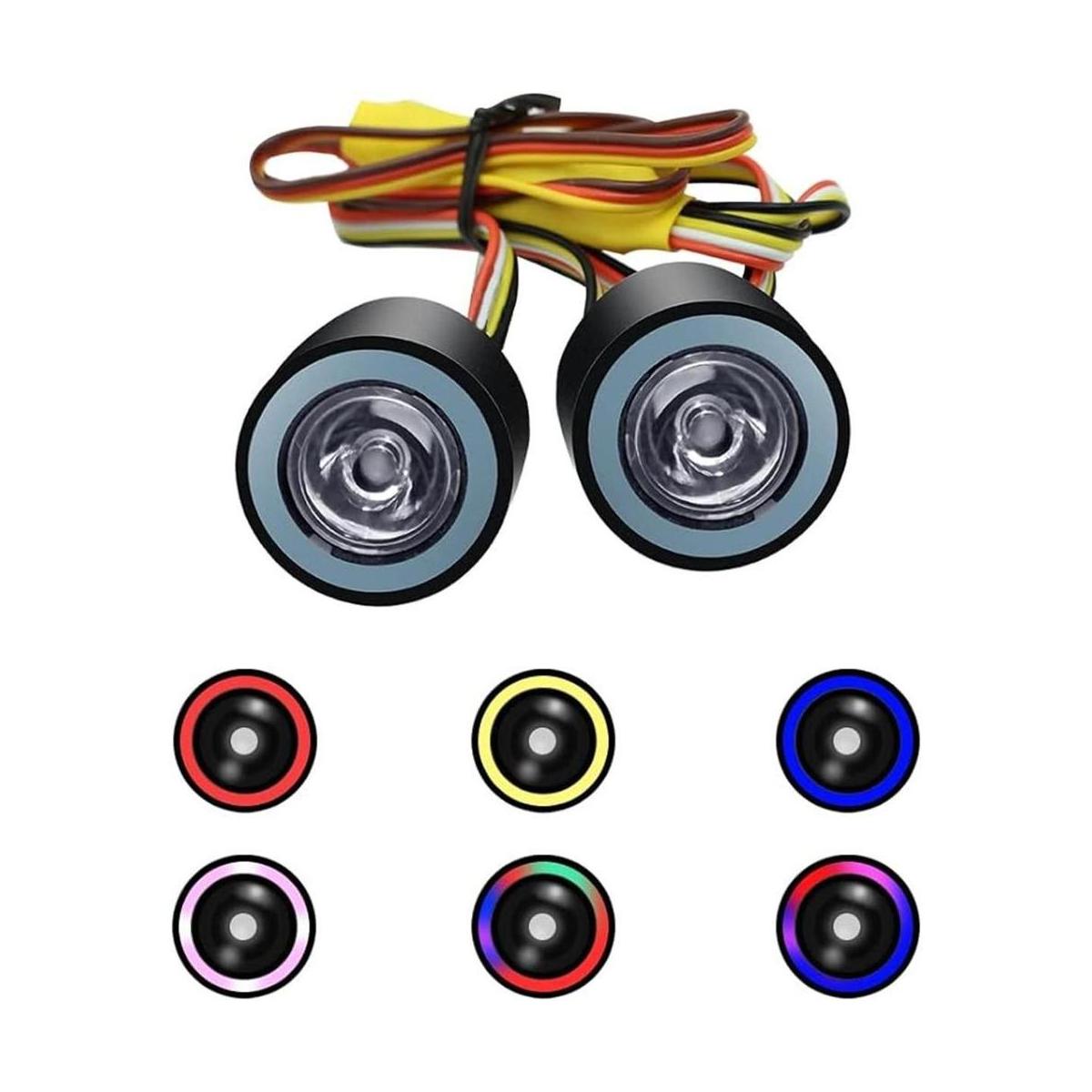 GLOBACT Faros delanteros RC Light RC con 12 modos para