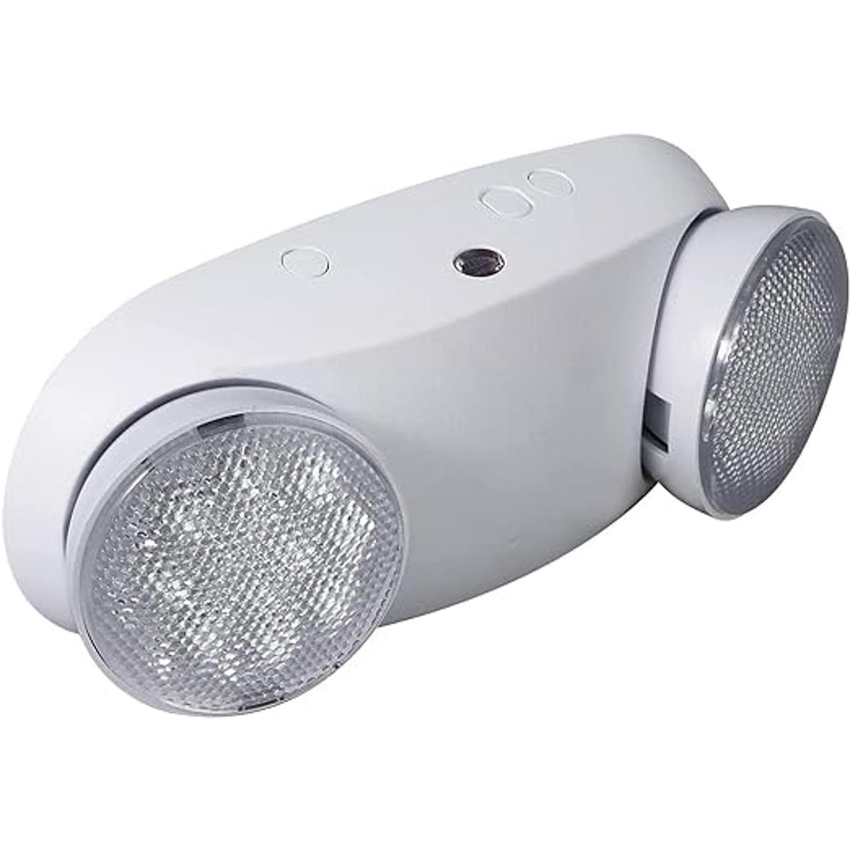 Luz LED de emergencia con dos cabezales ajustables