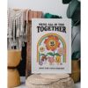 Póster de flores retro arte de pared hippie genial_4