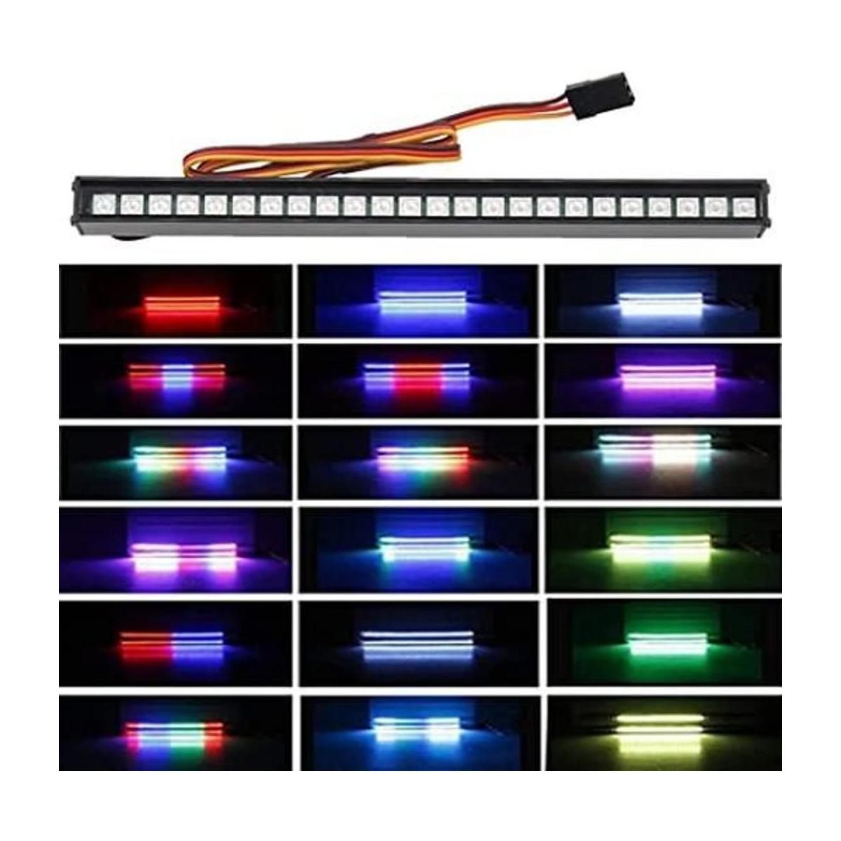 GLOBACT Barra de luz RC 24 cuentas de lámpara LED RC Barra