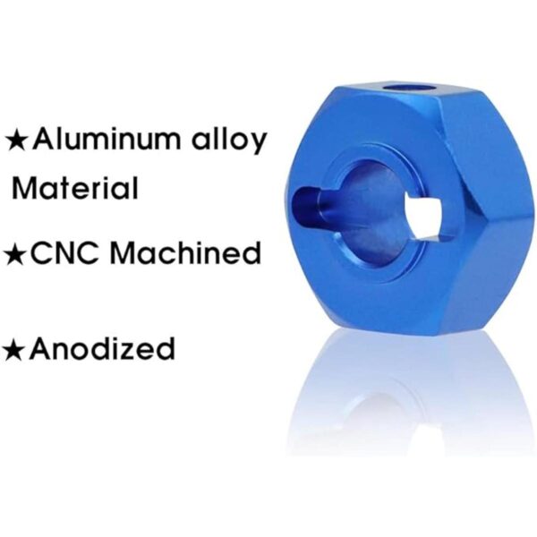 GLOBACT Adaptador de cubo hexagonal de aluminio de 0.472_4