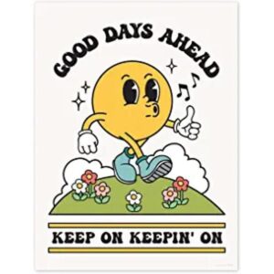 Good Days Ahead Póster retro para pared bonita_1