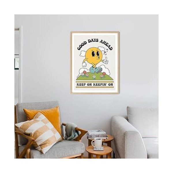 Good Days Ahead Póster retro para pared bonita_5