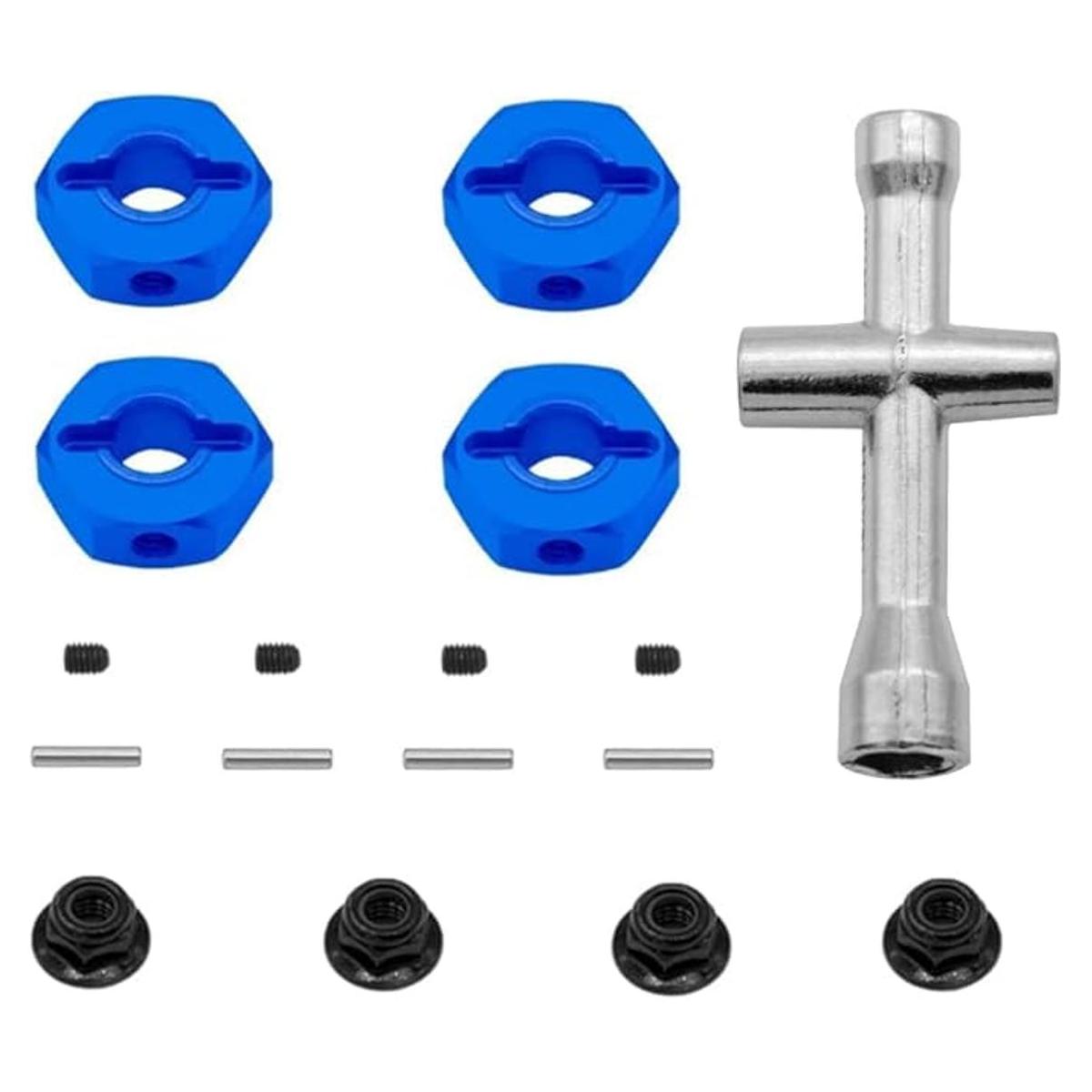 GLOBACT Adaptador de cubo hexagonal de aluminio de 0.472