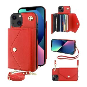 KIHUWEY Compatible con iPhone 13 Funda tipo cartera_1