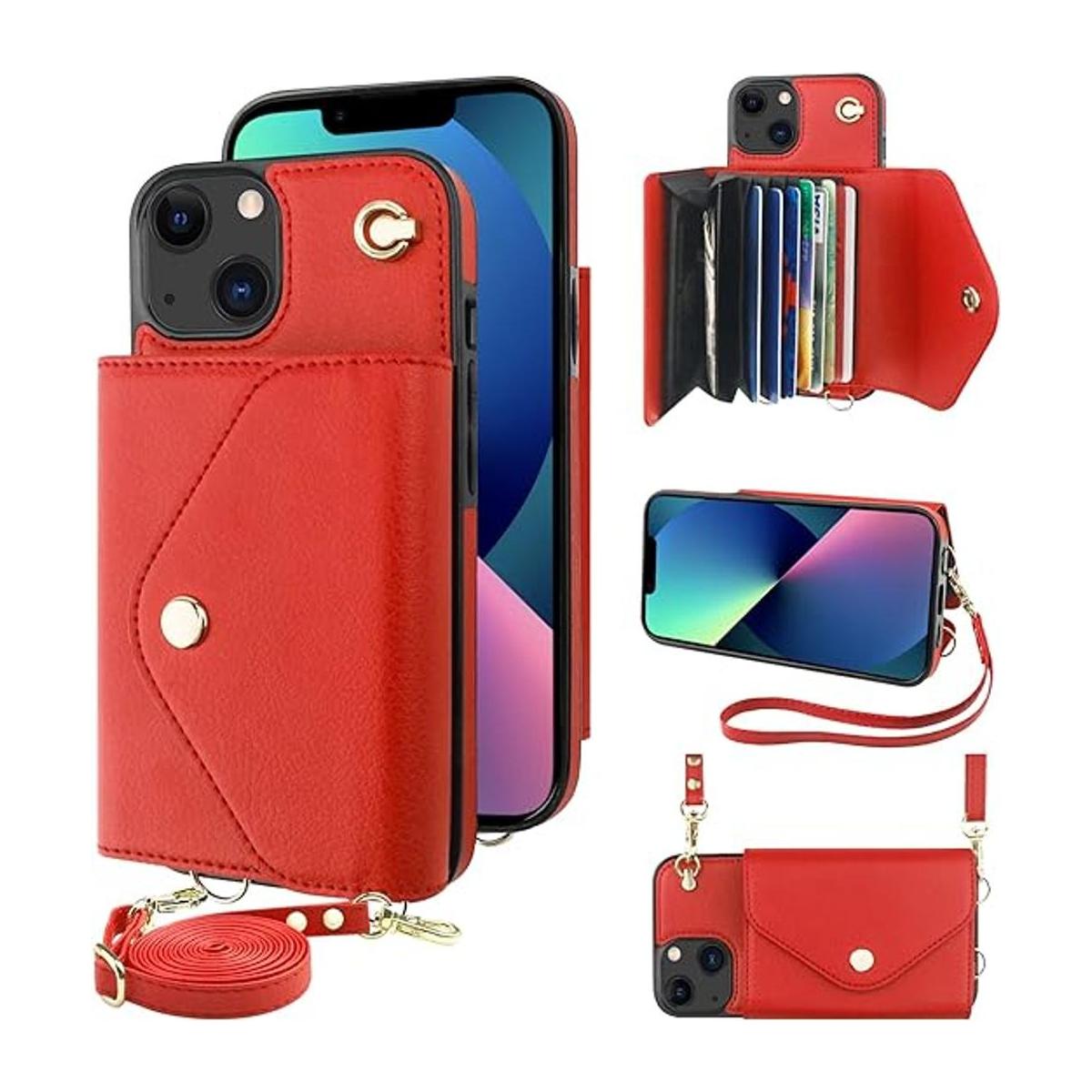 KIHUWEY Compatible con iPhone 13 Funda tipo cartera