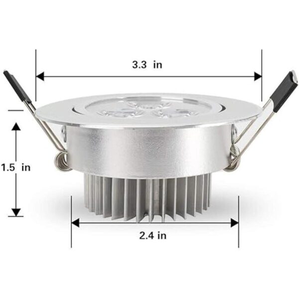 Paquete de 4 luces LED que cambian de color empotrables
