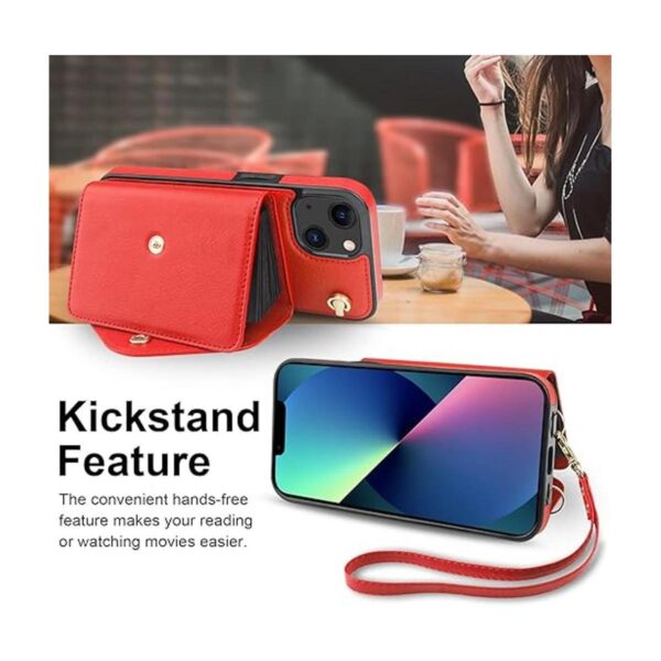 KIHUWEY Compatible con iPhone 13 Funda tipo cartera_4