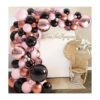 Kit de arco de globos metálicos de 18 pulgadas oro rosa_5