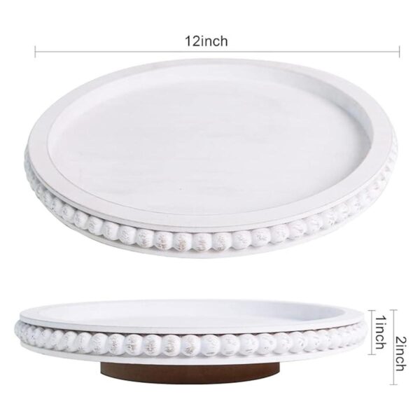 HPC Decor Lazy Susan de 12 pulgadas organizador de madera_6