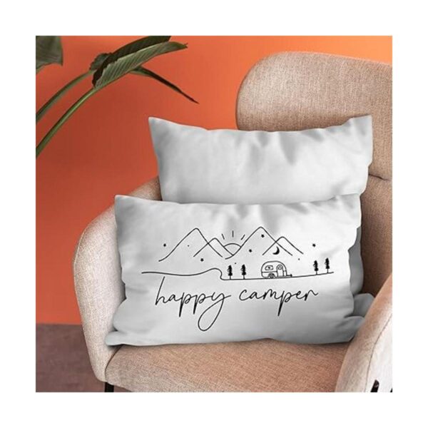 Burosev Happy Camper Funda de almohada suave para_2