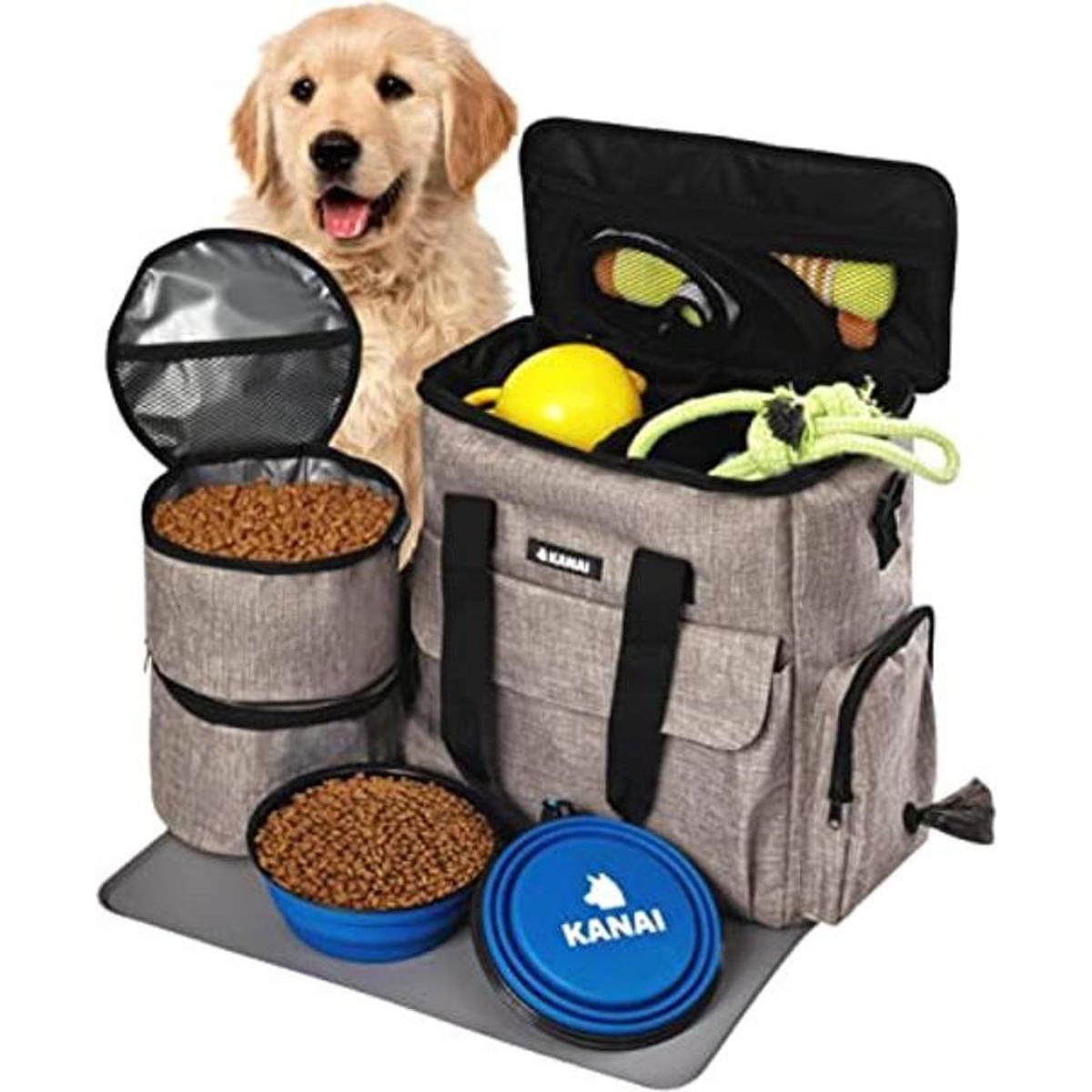 Bolsa de viaje para perros organizador aprobado por