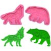 Molde de resina de oso lobo molde de silicona de oso de_1