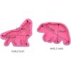 Molde de resina de oso lobo molde de silicona de oso de_2
