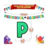 Brillante pancarta de graduación preescolar 2022 no DIY