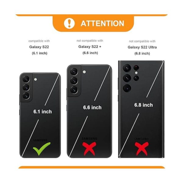 Bocasal Funda tipo cartera para Galaxy S22 5G soporte de_2