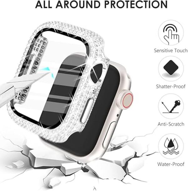 CHANCHY Paquete de 4 fundas compatibles con Apple Watch de_3