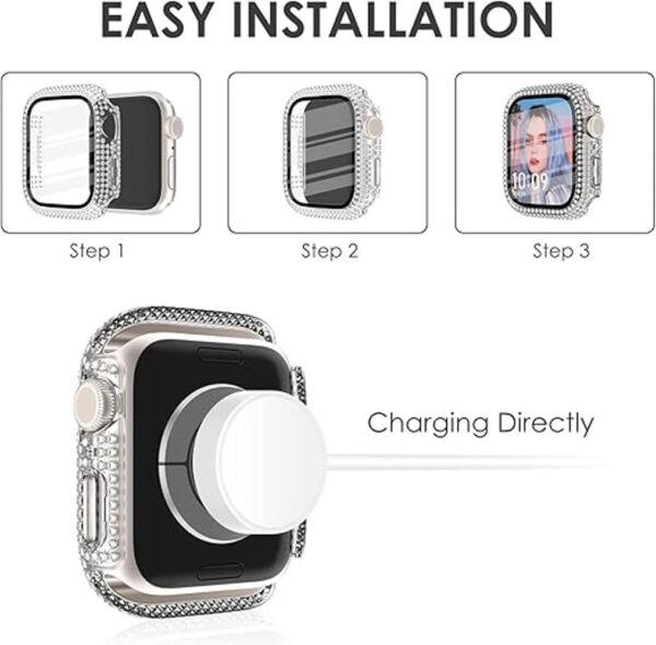 CHANCHY Paquete de 4 fundas compatibles con Apple Watch de_5