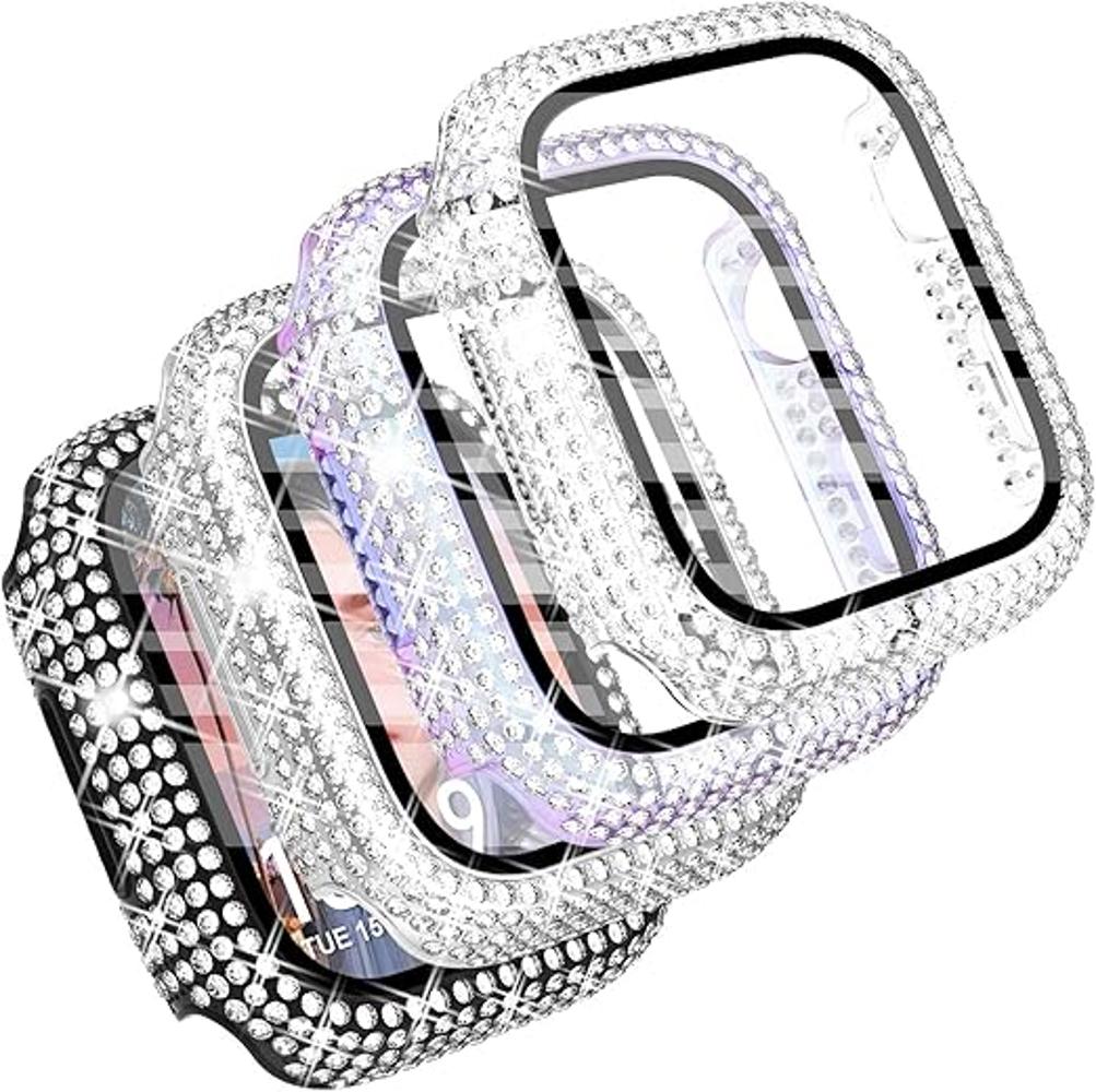 CHANCHY Paquete de 4 fundas compatibles con Apple Watch de