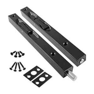 Cionyce 2 pernos de puerta empotrados 8 pulgadas de acero
